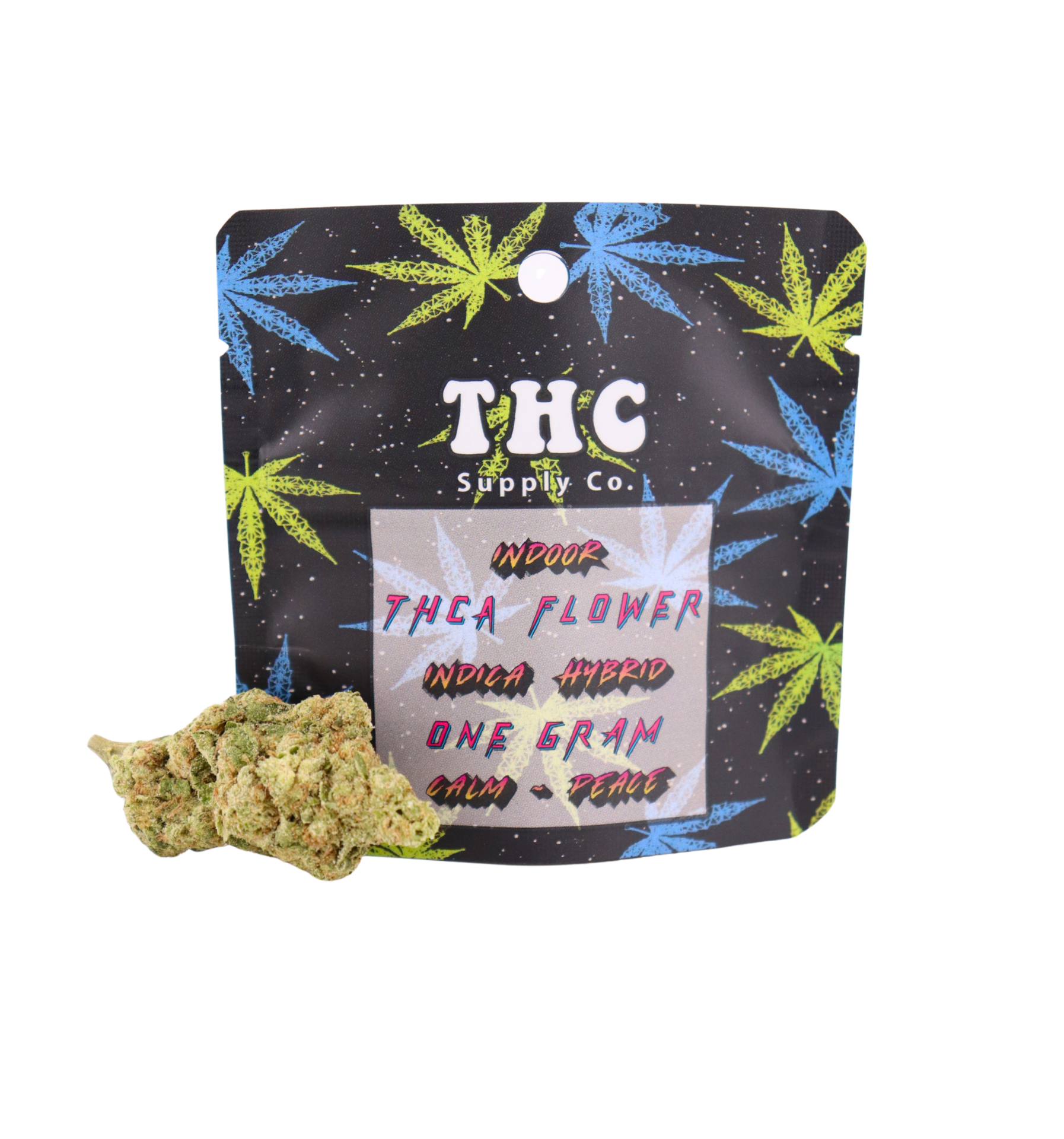 THCSC Indoor THCA Hemp Flower 1g / Indica Hybrid / Grease Candy